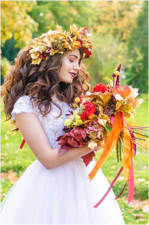 Осенние свадебные платья